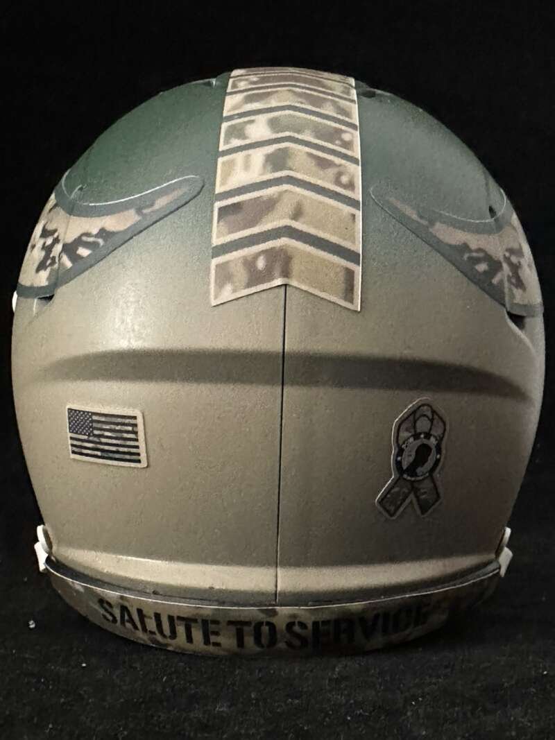 Minnesota Vikings Salute To Service Mini Helmet Air Brushed Two Tone