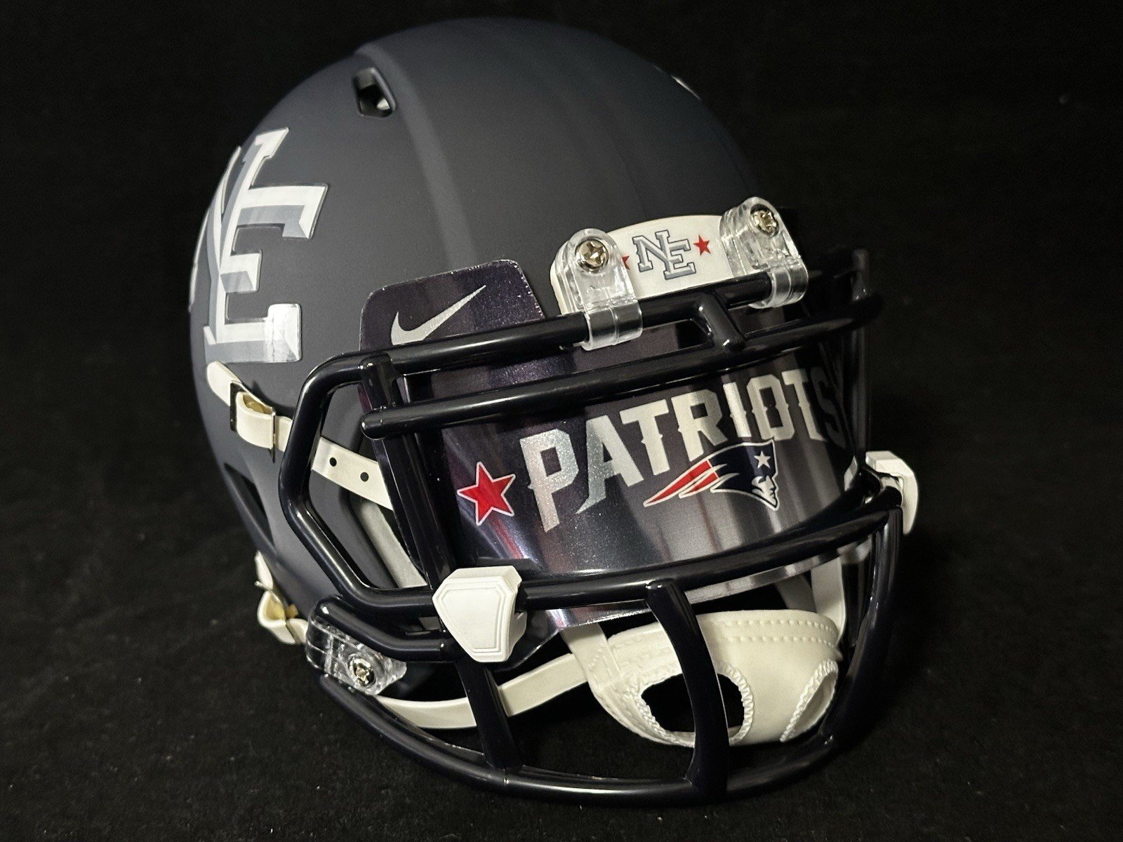 New England Patriots Alternate Mini Helmets With Custom Visor!