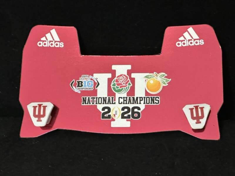 Indiana University National Championship Reflective Mini Helmet Visor