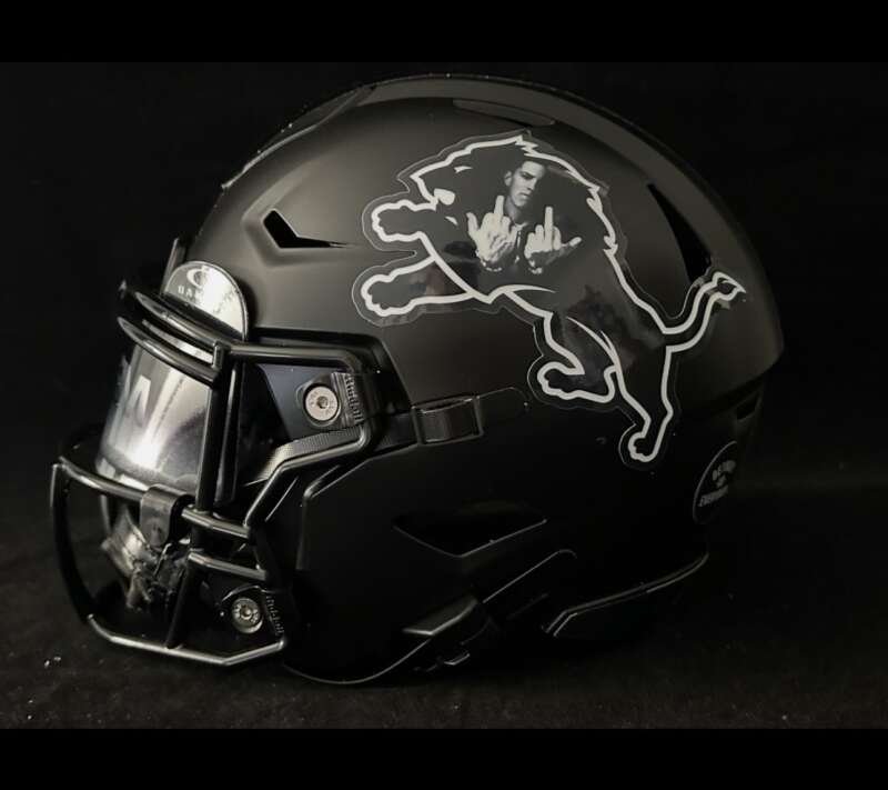 Detroit Lions Eminem Mashup Midi Speedflex With Visor! A Must Have!!!