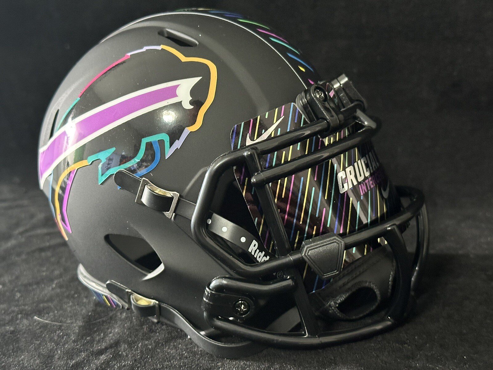 Bills Crucial Catch Mini Helmet With Crucial Catch Visor