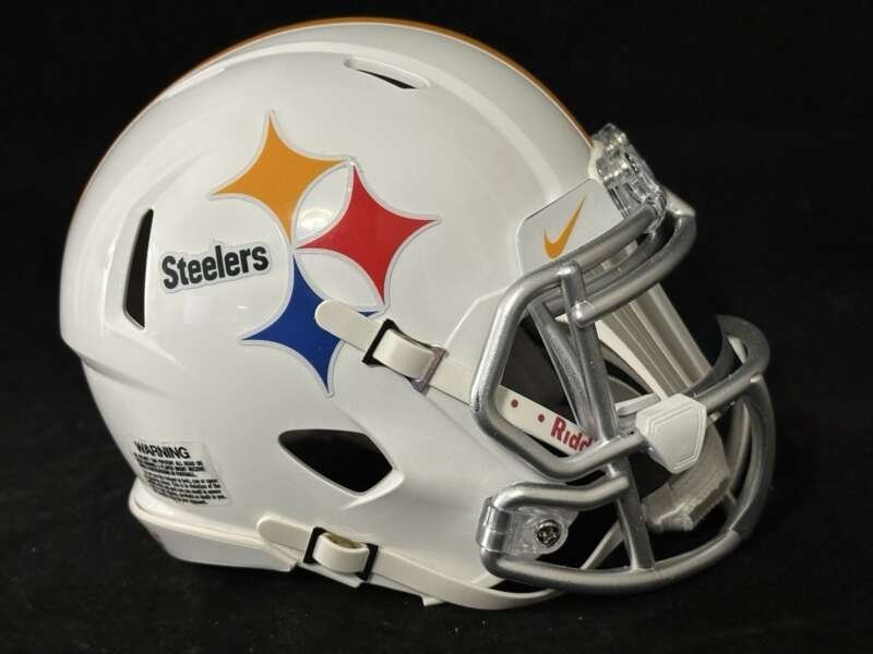 Pittsburgh Steelers White Alternate Mini Helmet 2025