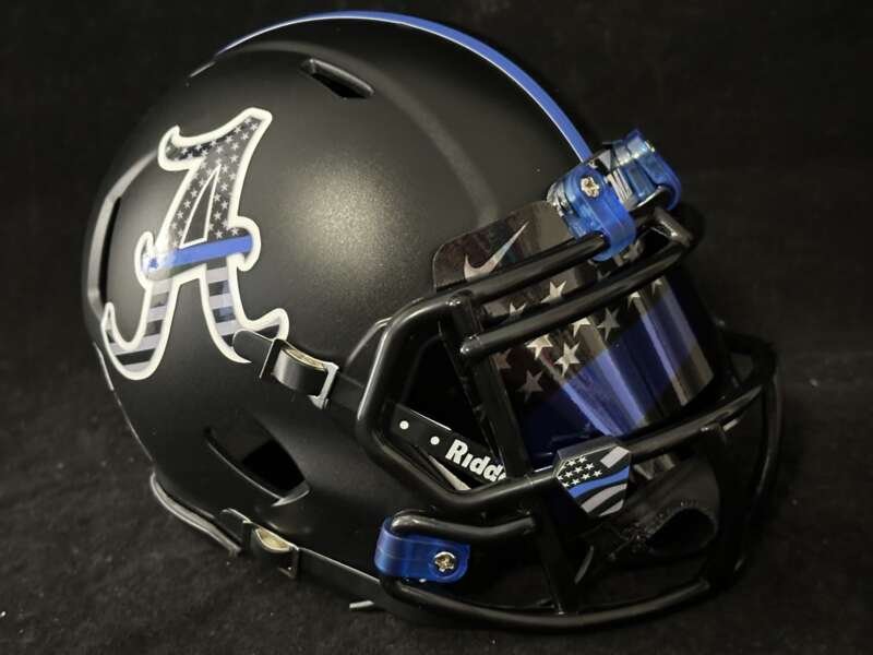 Alabama Crimson Tide Back the Blue Mini Helmet