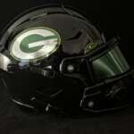 Packers Midi Speedflex Blackout With Chrome Decals And Oakley Visor!
