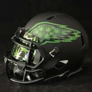 Philadelphia Eagles cannabis 420 mini helmet
