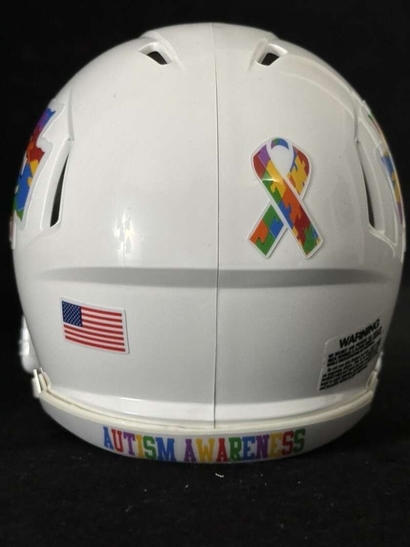 Kansas City Chiefs Autism Awareness Mini Helmet