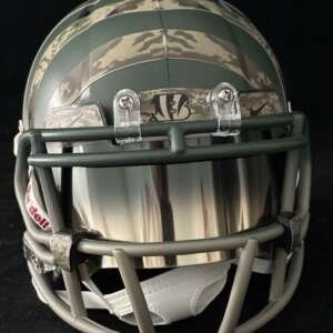 Cincinnati Bengals two tone painted Salute to Service Mini Helmet