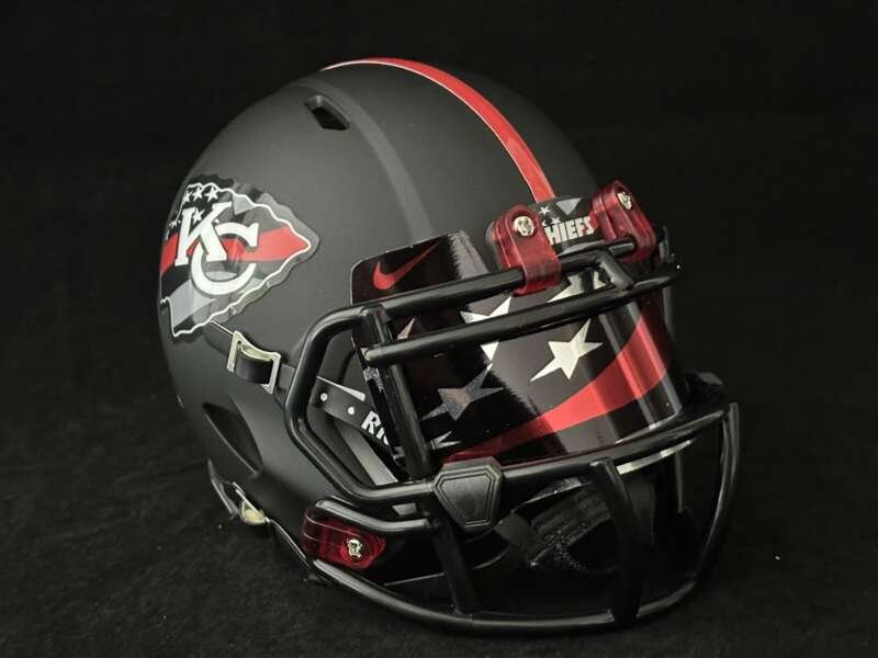 Kansas City Chiefs First Responder Mini Football Helmet🔥🔥🔥