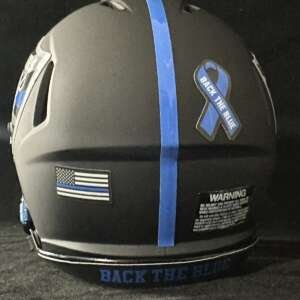 Las Vegas Raiders Back The Blue Mini Football Helmet🔥🔥🔥