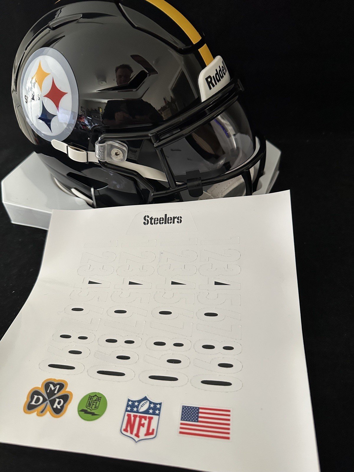 Pittsburgh Steelers Midi Helmet Vinyl Upgrade Decal Kit!