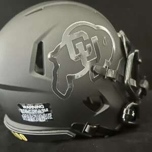 Colorado Buffaloes Blackout Mini Helmet 2024