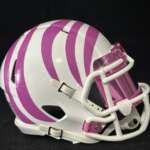 Cincinnati Bengals Breast Cancer Awareness Mini Helmet With Reflective Visor