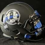 Washington Commanders Red Skins Back The Blue Mini Helmet.