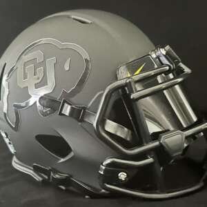 Colorado Buffaloes Blackout Mini Helmet 2024