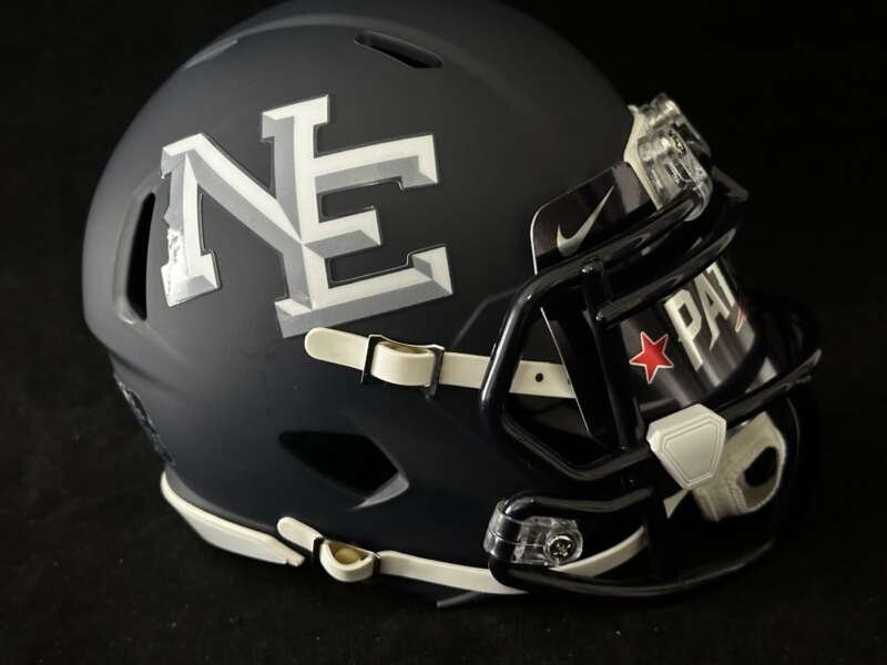 New England Patriots Alternate Mini Helmets With Custom Visor!
