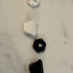 Football Mini Helmet Visor Clips (10 Sets) Black Or White Available
