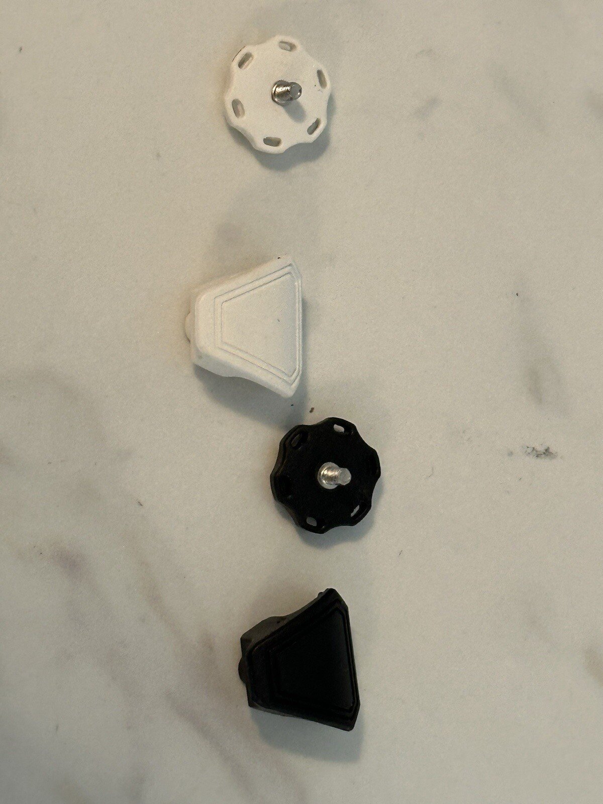 Football Mini Helmet Visor Clips (10 Sets) Black Or White Available