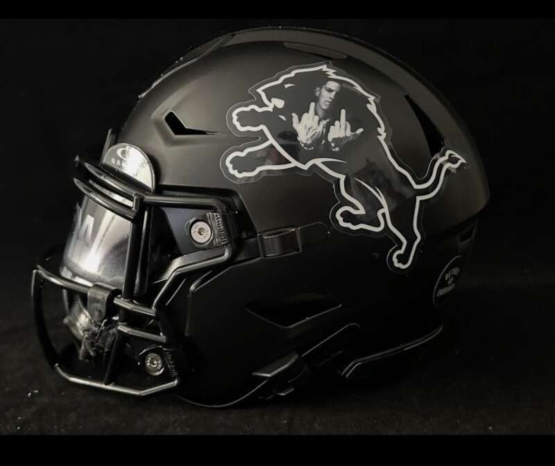 Detroit Lions Eminem Mashup Midi Speedflex With Visor! A Must Have!!!