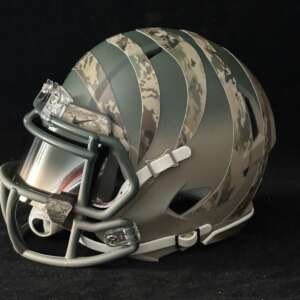 Cincinnati Bengals two tone painted Salute to Service Mini Helmet