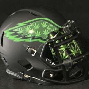 Philadelphia Eagles cannabis 420 mini helmet