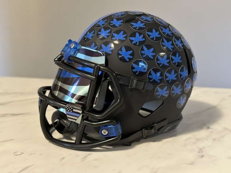 Ohio State Buckeyes Back The Blue Mini Football Helmet🔥🔥🔥