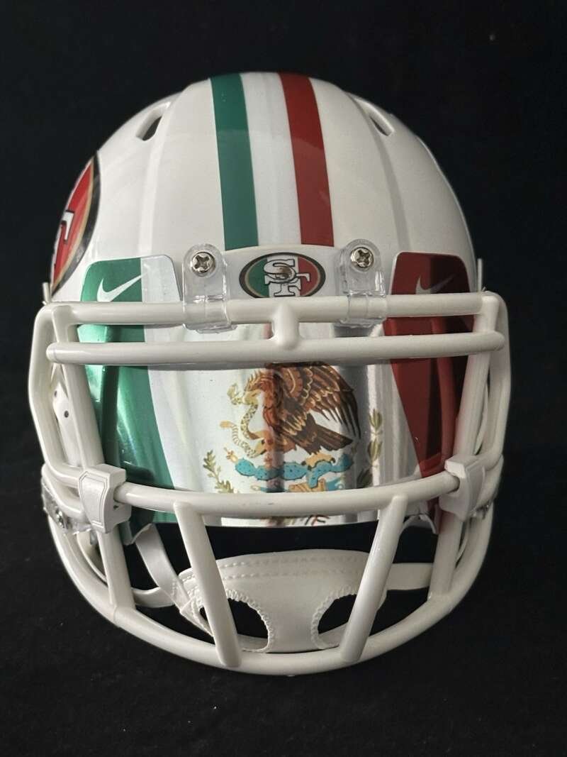49ers Mexico City Game Commemorative Mini Helmet With Visor 2026