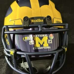 Michigan Wolverines National Championship Mini Helmet.
