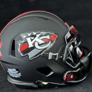Kansas City Chiefs First Responders Tribute Mini Helmet With Visor