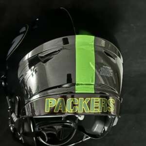 Packers Midi Speedflex Blackout With Chrome Decals And Oakley Visor!