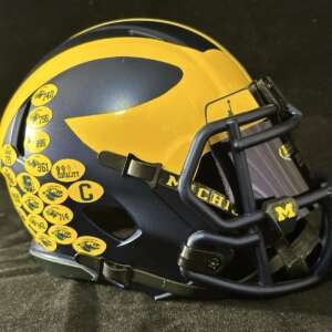 Michigan Wolverines National Championship Mini Helmet.