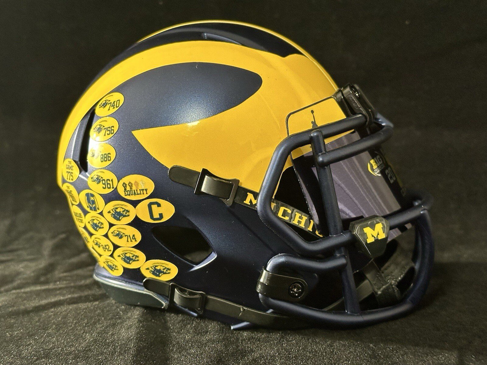 Michigan Wolverines National Championship Mini Helmet.