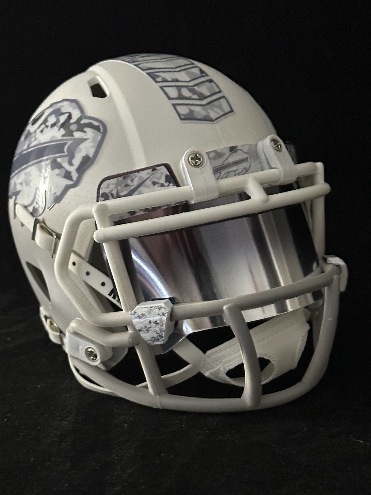 Buffalo Bills Winter Camouflage Mini Helmet
