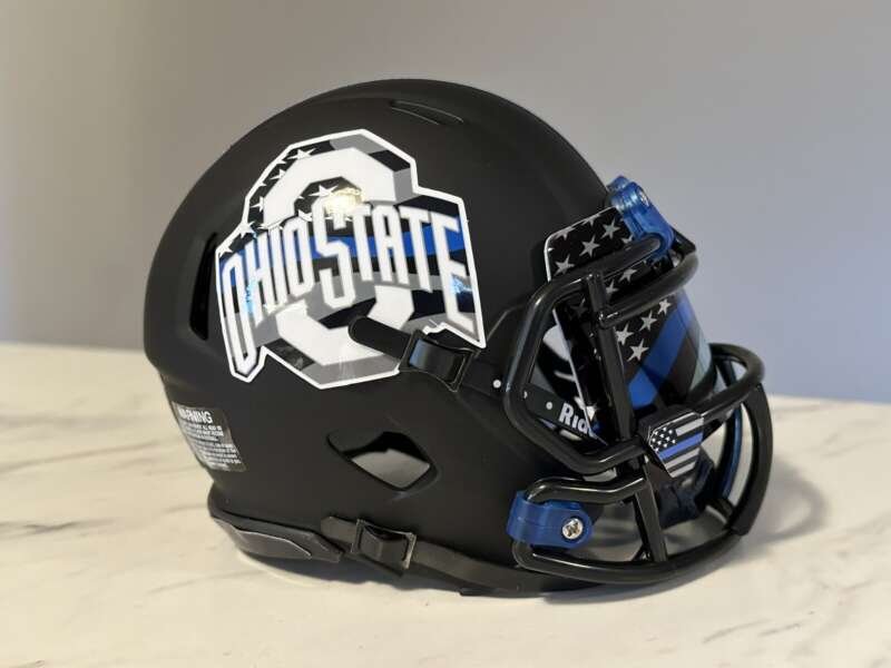 Ohio State Buckeyes Back The Blue Mini Football Helmet🔥🔥🔥