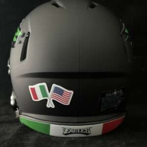 Philadelphia Eagles Italian American tribute Mini Football Helmet.