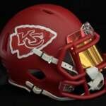 Kansas City Chiefs Satin Red Kingdom Mini Helmet