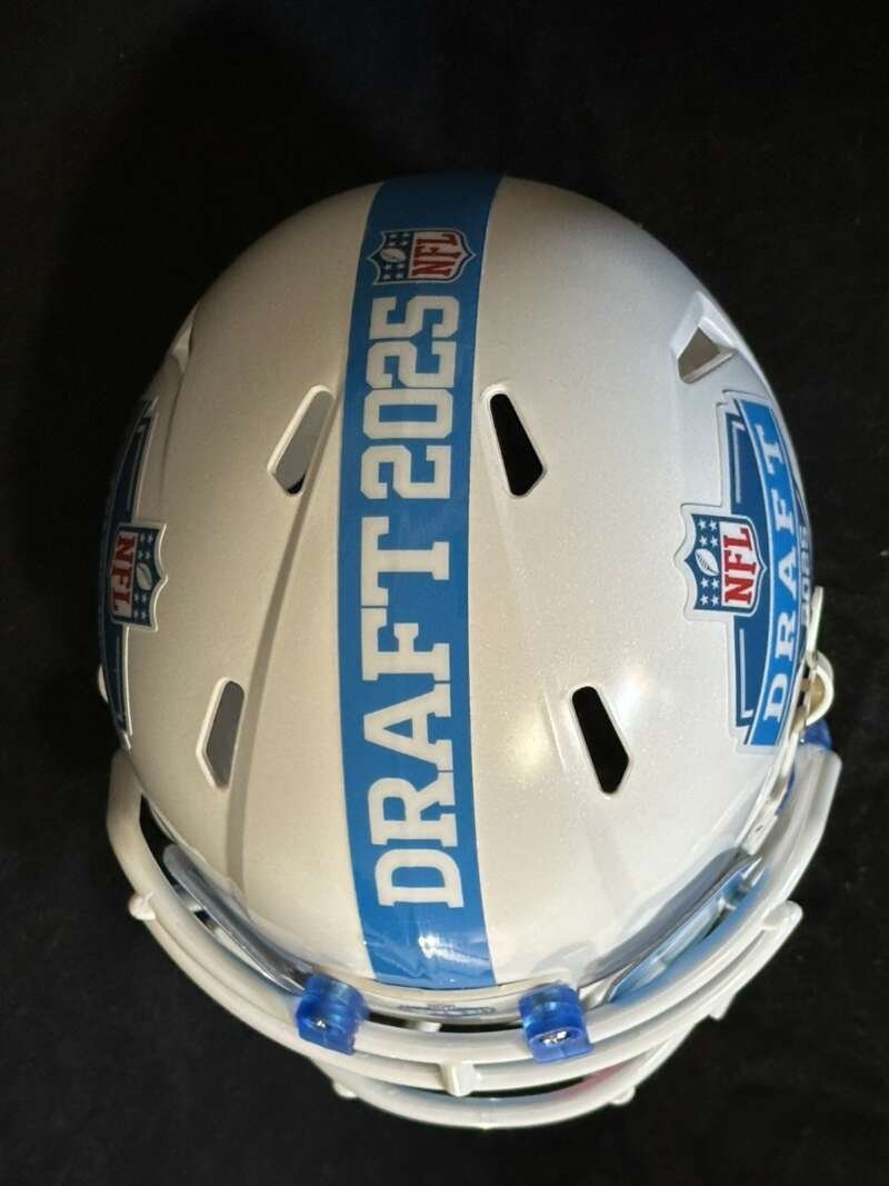 Travis Hunter Draft Mini Helmet Custom. Includes Draft Visor
