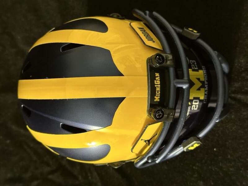 Michigan Wolverines National Championship Mini Helmet.