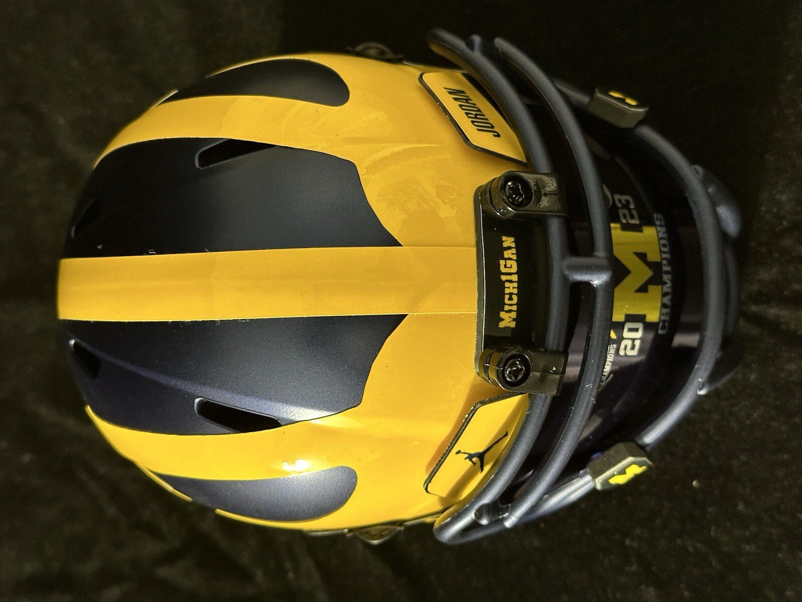 Michigan Wolverines National Championship Mini Helmet.