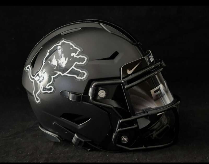 Detroit Lions Eminem Mashup Midi Speedflex With Visor! A Must Have!!!