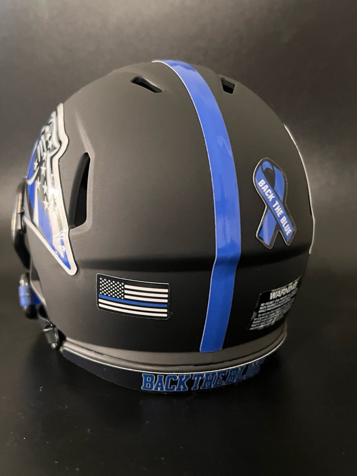 Carolina Panthers Back The Blue Mini Football Helmet🔥🔥🔥