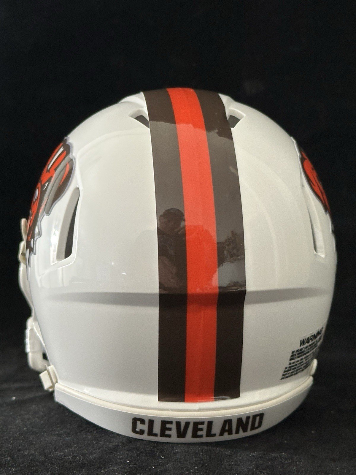 Cleveland Brown White Mini Helmets With Nike Visor. Unique Design!
