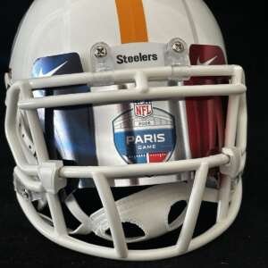 Steelers NFL Paris France Game 2026 Mini Helmet With French Flag Visor!