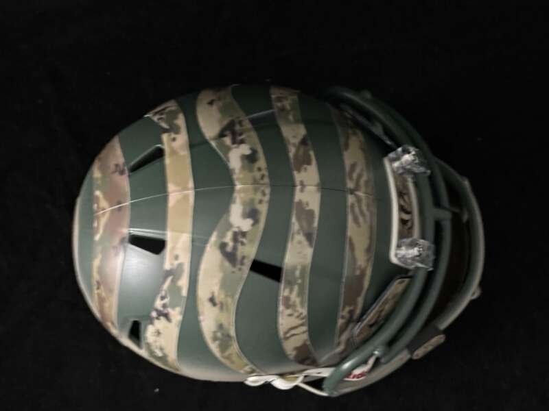 Cincinnati Bengals two tone painted Salute to Service Mini Helmet