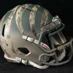 Cincinnati Bengals two tone painted Salute to Service Mini Helmet