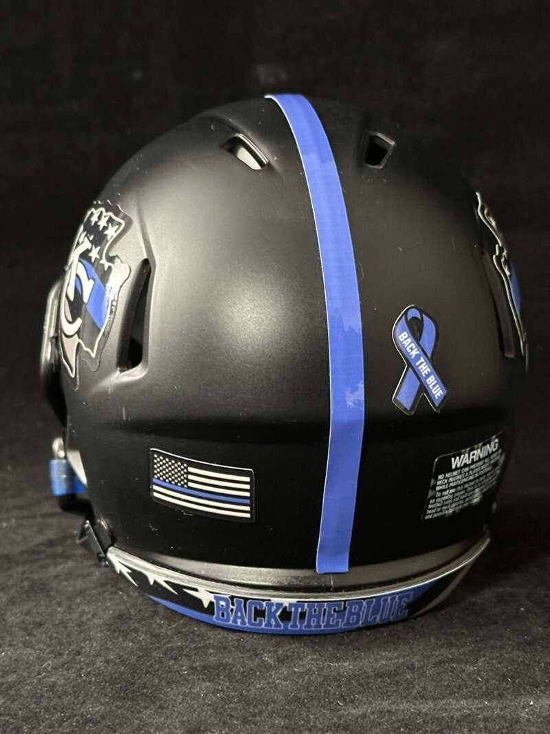 Kansas City Chiefs Back The Blue Mini Football Helmet🔥🔥🔥