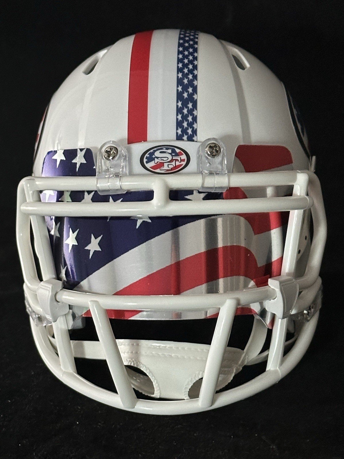 San Francisco 49ers Star Spangled Banner Americas 250th Tribute Mini Helmet