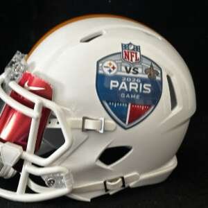 Steelers NFL Paris France Game 2026 Mini Helmet With French Flag Visor!