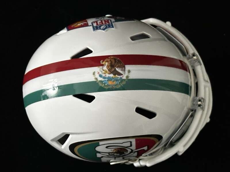 49ers Mexico City Game Commemorative Mini Helmet With Visor 2026