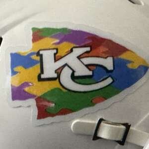 Kansas City Chiefs Autism Awareness Mini Helmet