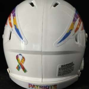 New England Patriots Autism Awareness Mini Helmet With Visor